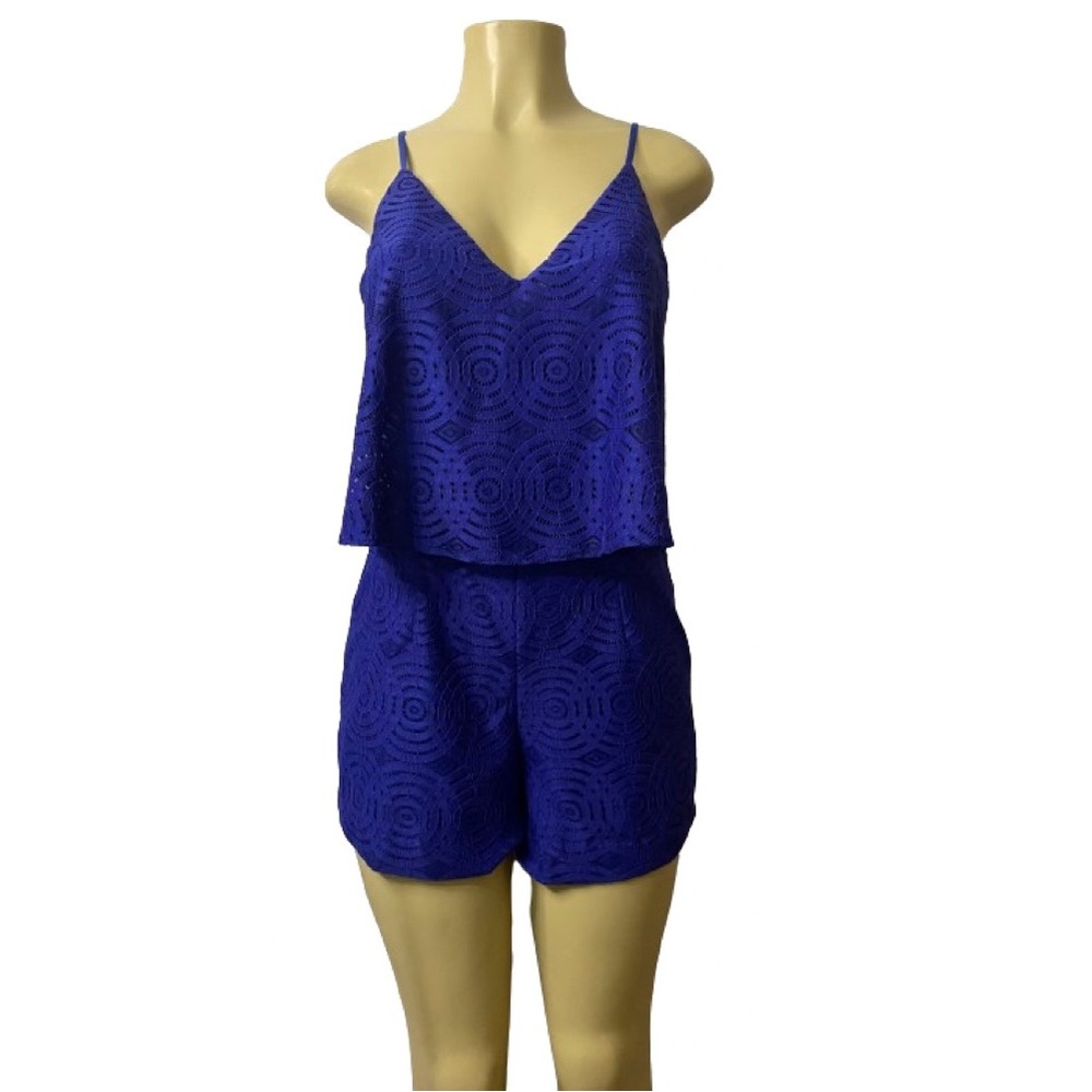 Lilly Pulitzer Blue Lace Jumpsuit